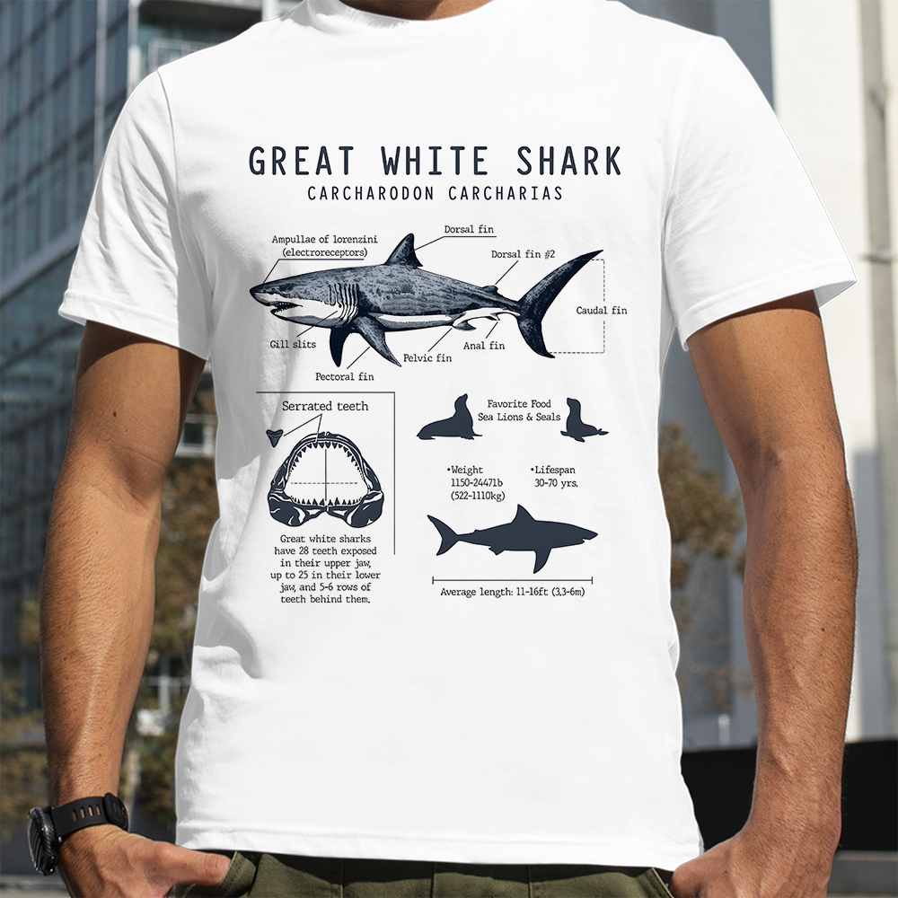 Street Fashion Loverboy - Marine Biology Biologist Anatomy Shark Lover