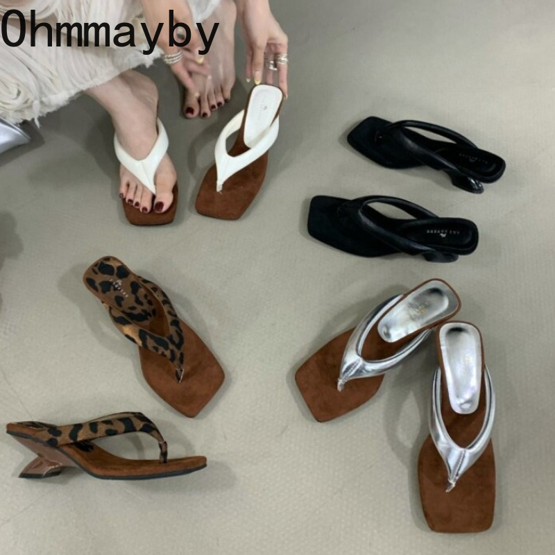 Street Fashion Rome 2026 - Fashion Clip Toe Wedges Heels Women