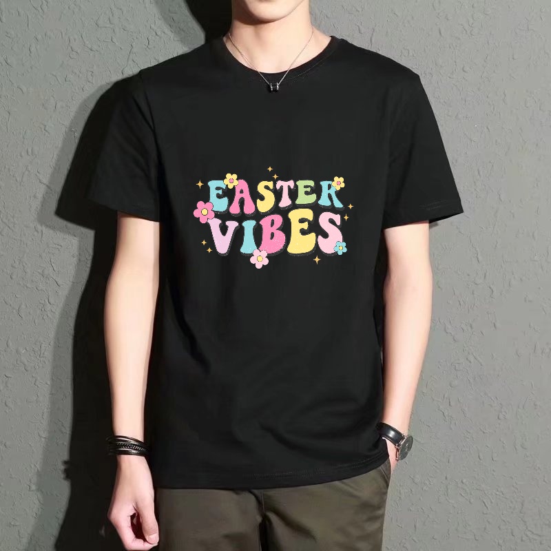Men's Black Round-Neck Short-S - Street Fashion Vibes บทวิจารณ์และราคา