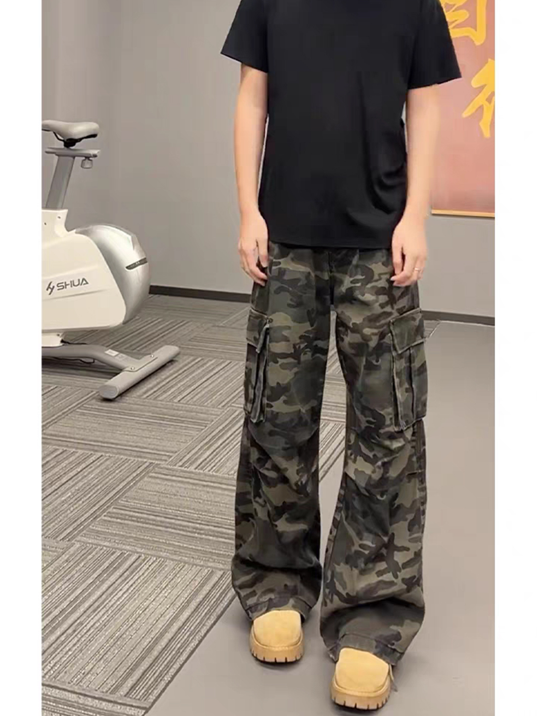 American Retro Folded Camoufla - Street Fashion Vibes บทวิจารณ์และราคา