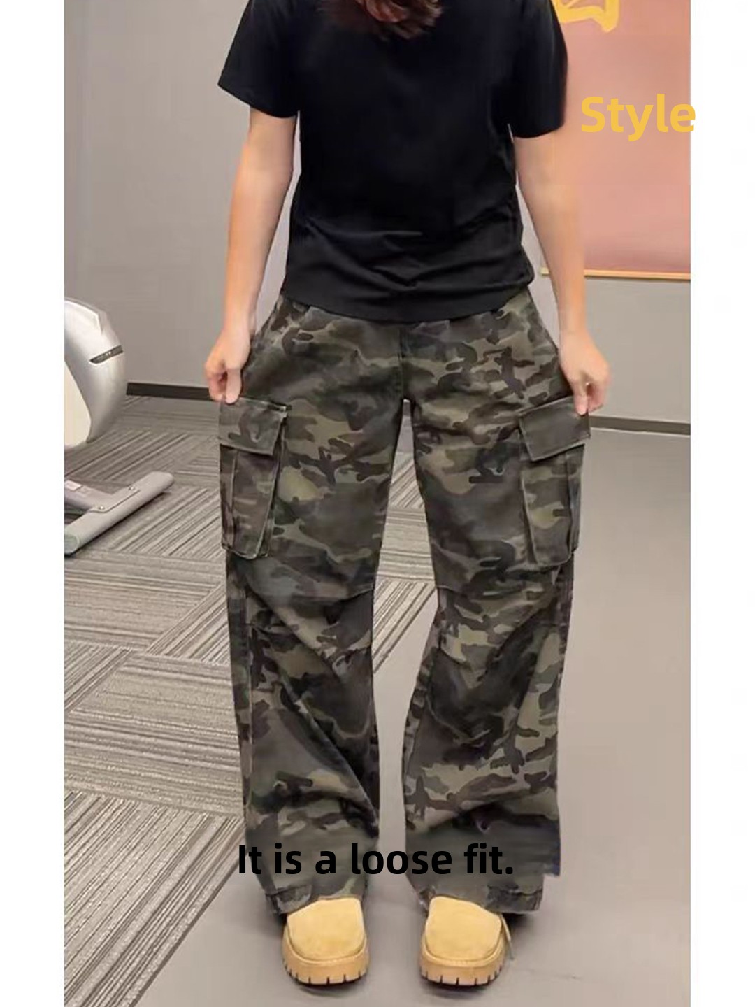 American Retro Folded Camoufla - Street Fashion Vibes บทวิจารณ์และราคา