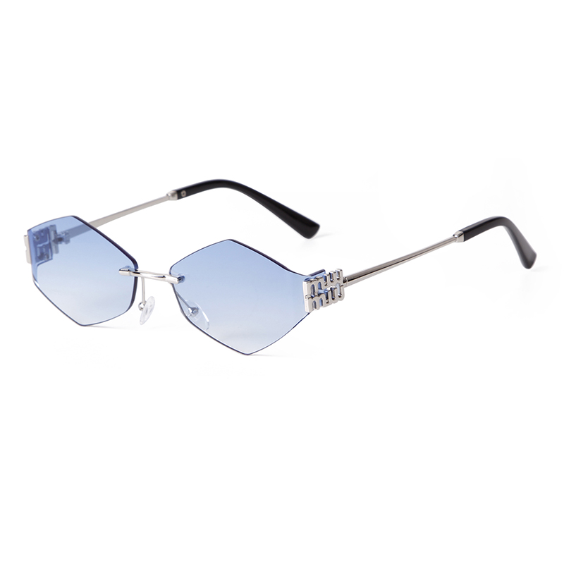 Trend Hexagon Rimless Sunglass - Street Fashion China Models บทวิจารณ์และราคา