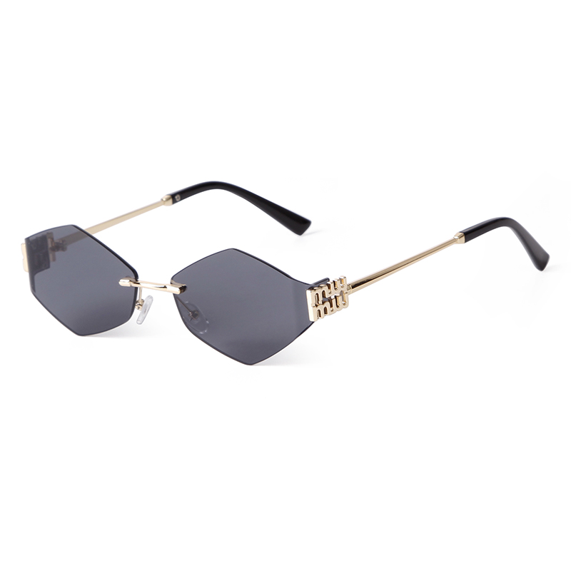 Trend Hexagon Rimless Sunglass - Street Fashion China Models บทวิจารณ์และราคา