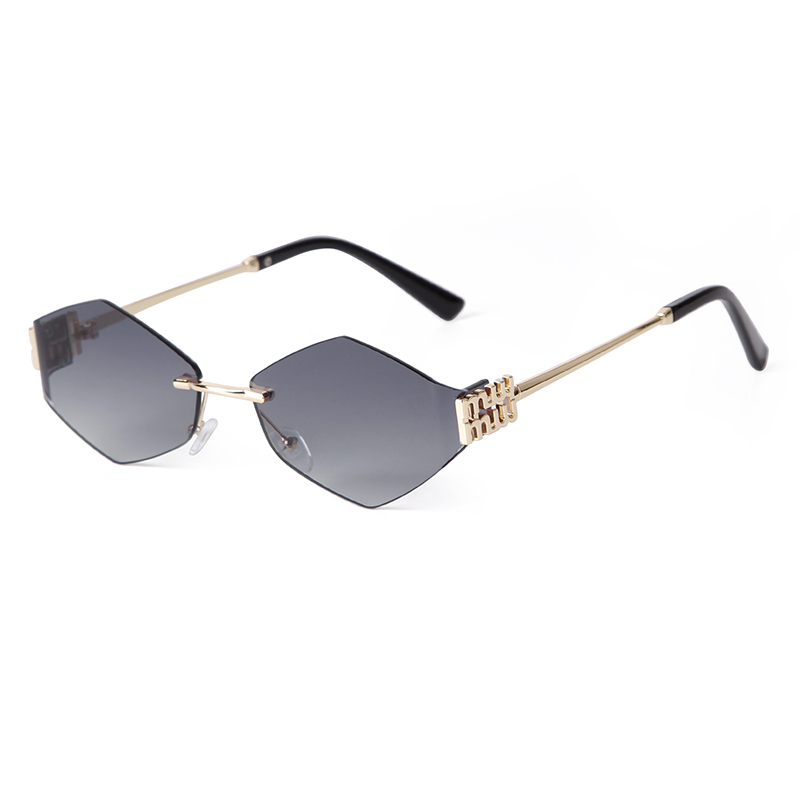 Trend Hexagon Rimless Sunglass - Street Fashion China Models บทวิจารณ์และราคา