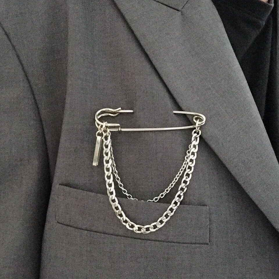 Punk Pendant Double Pin Clip C - Street Fashion In Korea บทวิจารณ์และราคา