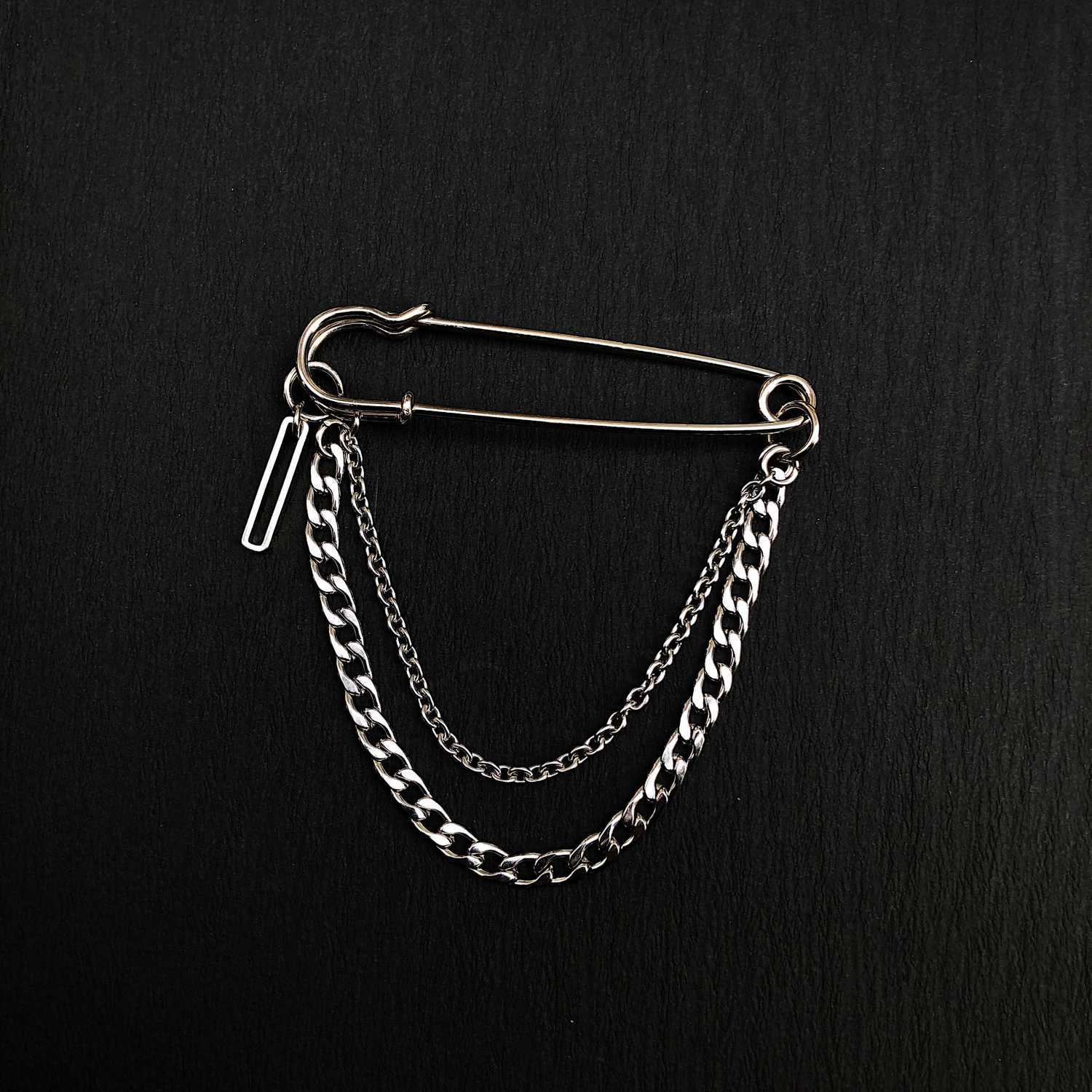 Punk Pendant Double Pin Clip C - Street Fashion In Korea บทวิจารณ์และราคา