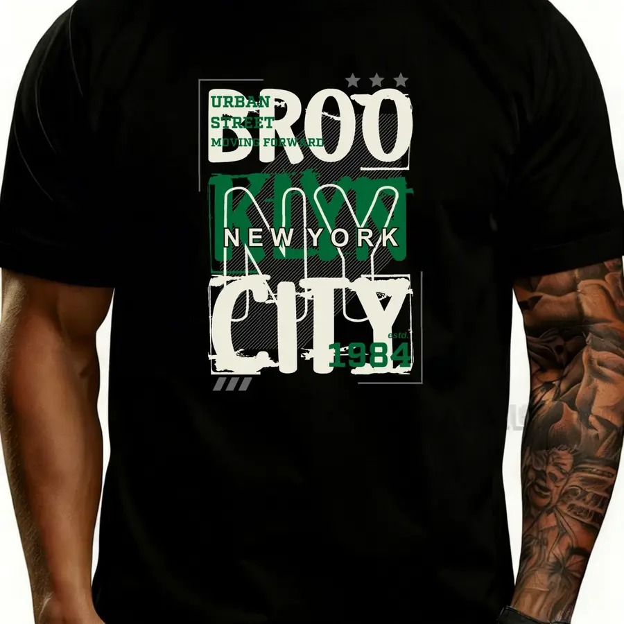 Urban Street Style Men'S T-Shi - Street Style New York Fashion บทวิจารณ์และราคา