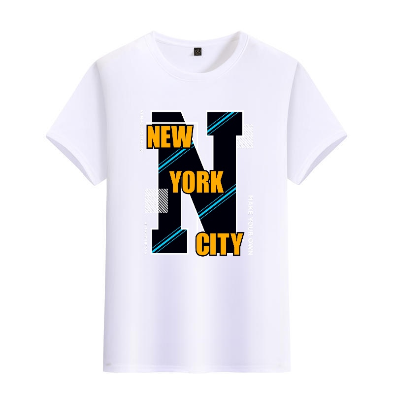 Men's Black Round-Neck Short-S - Street Style New York Fashion บทวิจารณ์และราคา