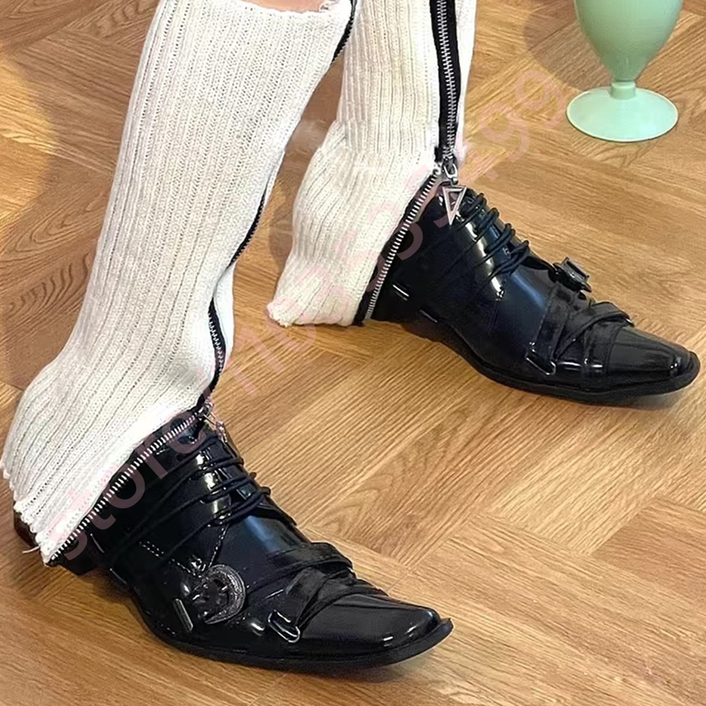 Black Pointed Toe Women's Thic - Street Fashion Men 2025 บทวิจารณ์และราคา