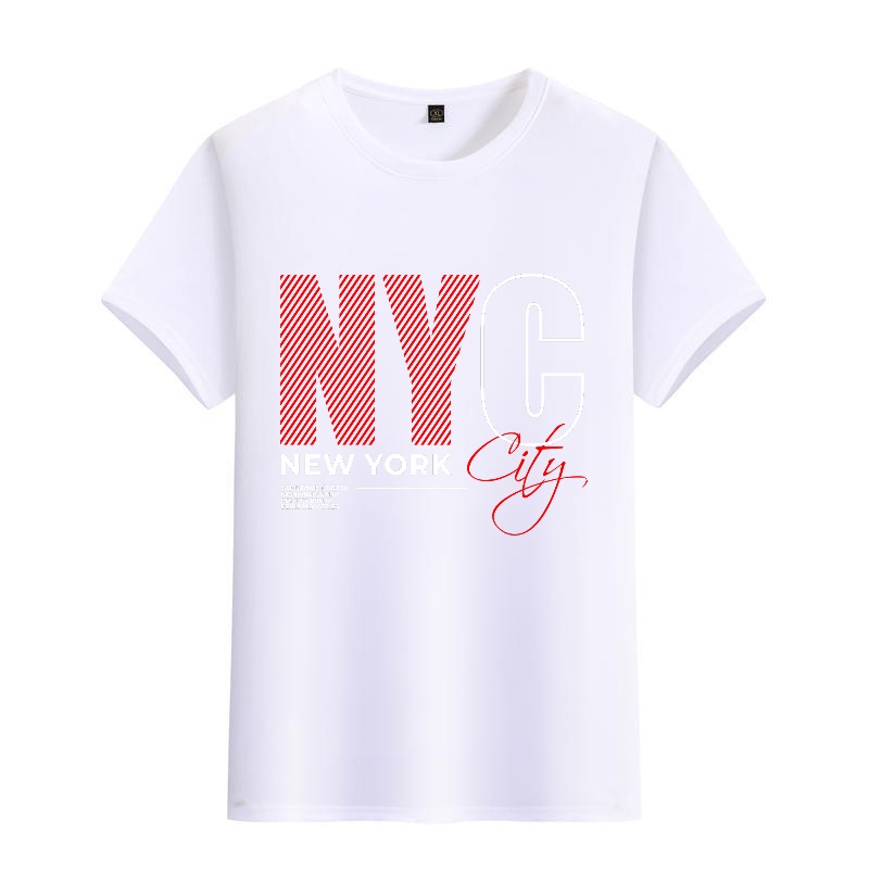 Men's Black Round-Neck Short-S - Street Style New York Fashion บทวิจารณ์และราคา