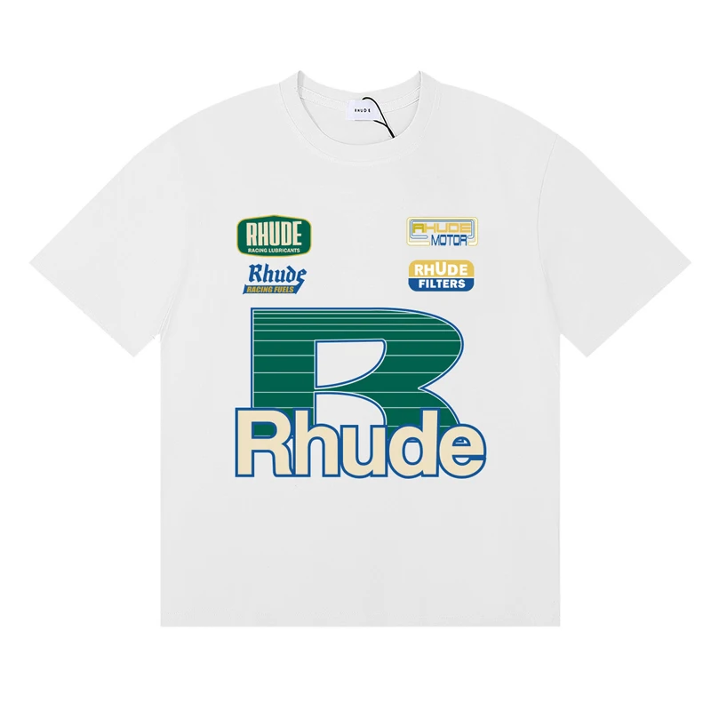 Fashionable Brand Rhude T-shir - Street Fashion Brand Logo บทวิจารณ์และราคา