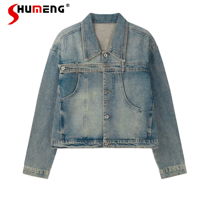Fashion Retro Denim Jackets Me - Street Fashion Men 2025 บทวิจารณ์และราคา