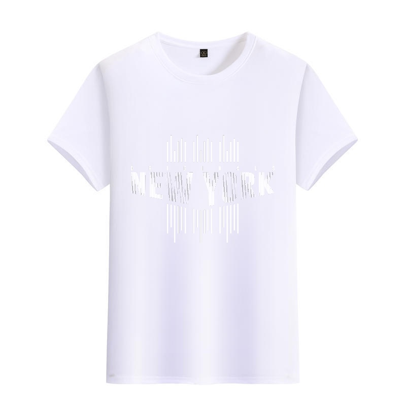 Men's Black Round-Neck Short-S - Street Style New York Fashion บทวิจารณ์และราคา