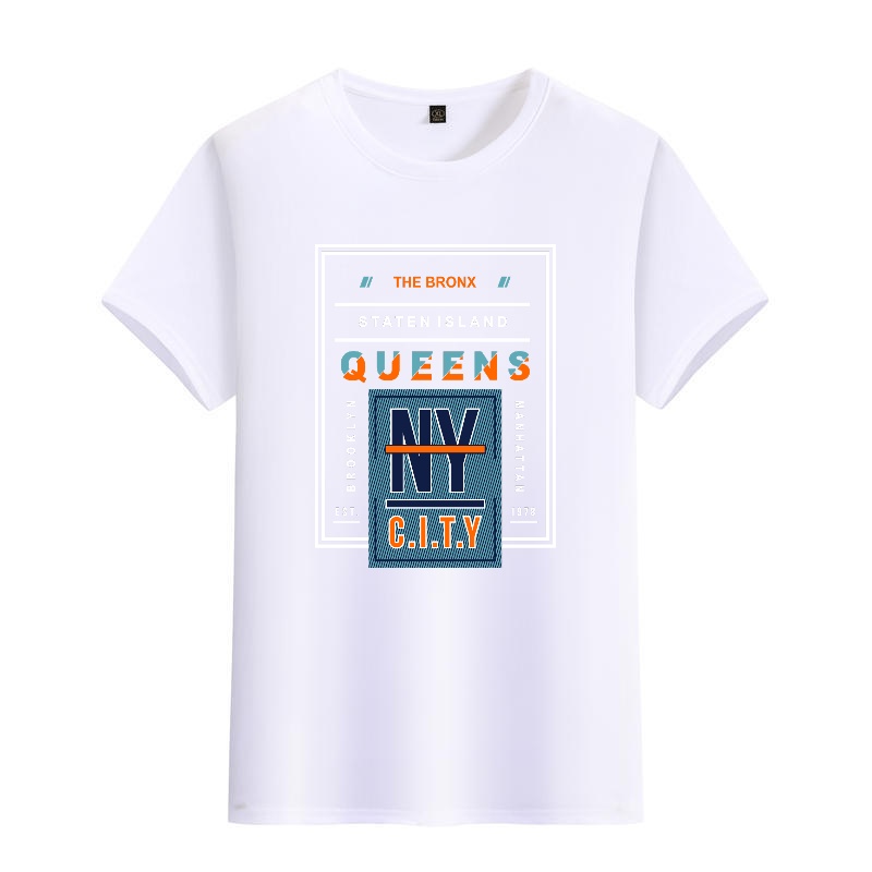 Men's Black Round-Neck Short-S - Street Style New York Fashion บทวิจารณ์และราคา
