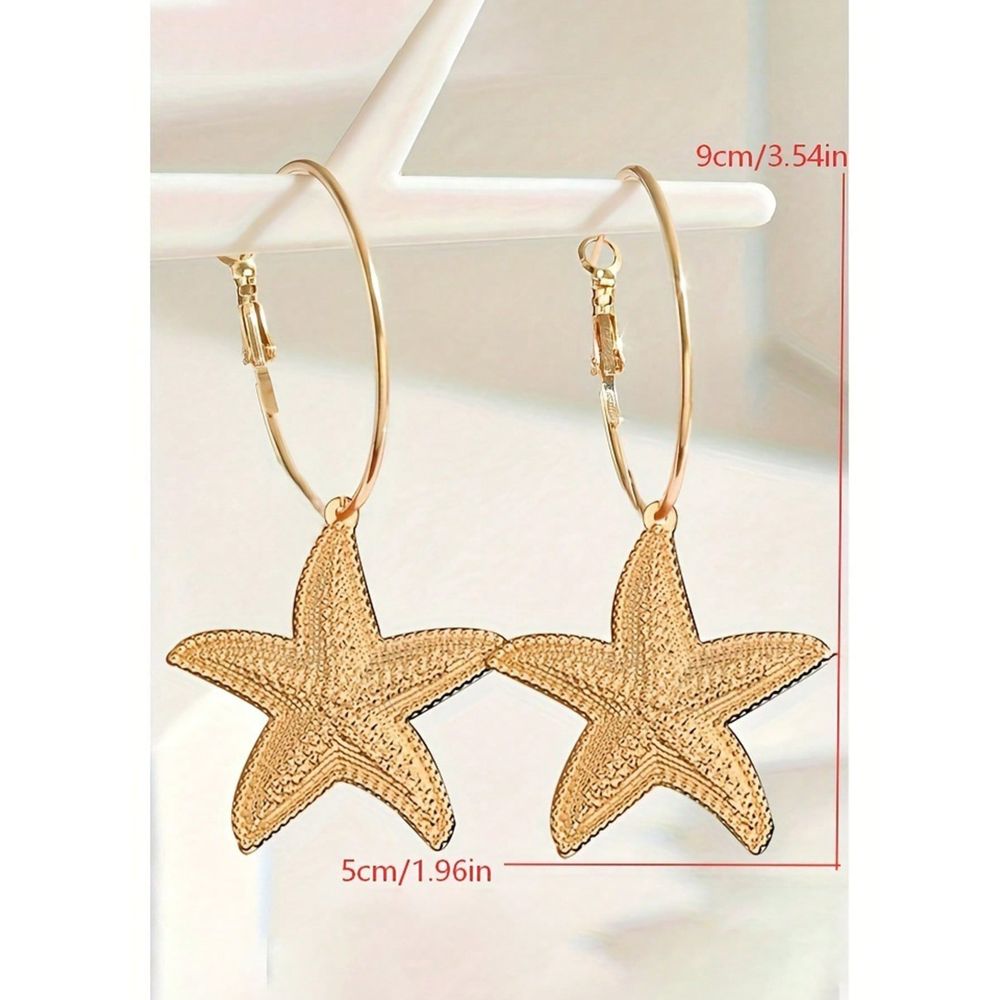 Ocean Style Star Earrings, Fas - Street Fashion Vibes บทวิจารณ์และราคา