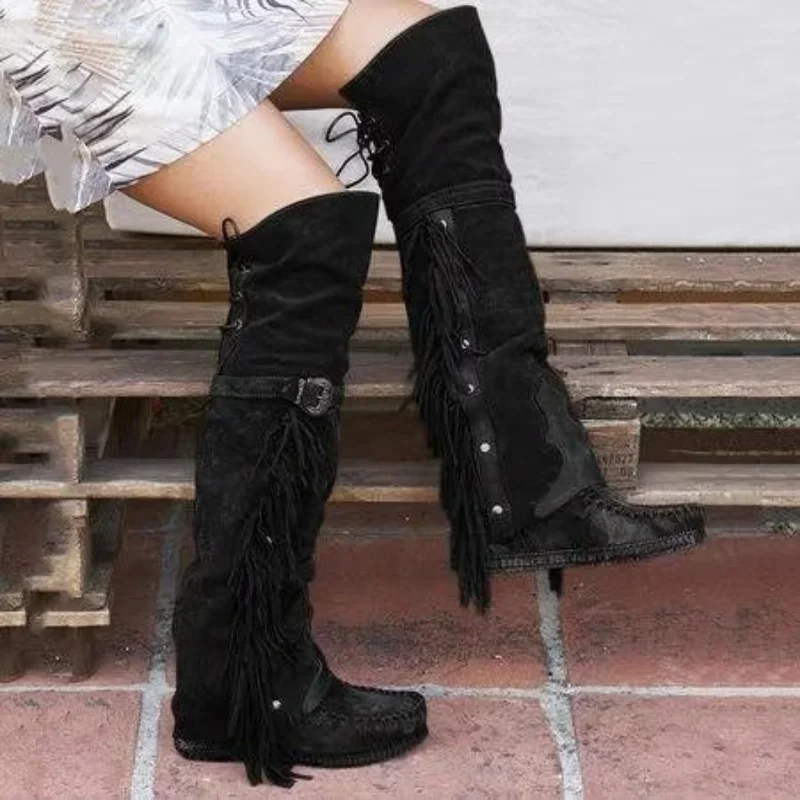 Fashion Bohemia Knee-length Wo - Girl Fashion Street บทวิจารณ์และราคา