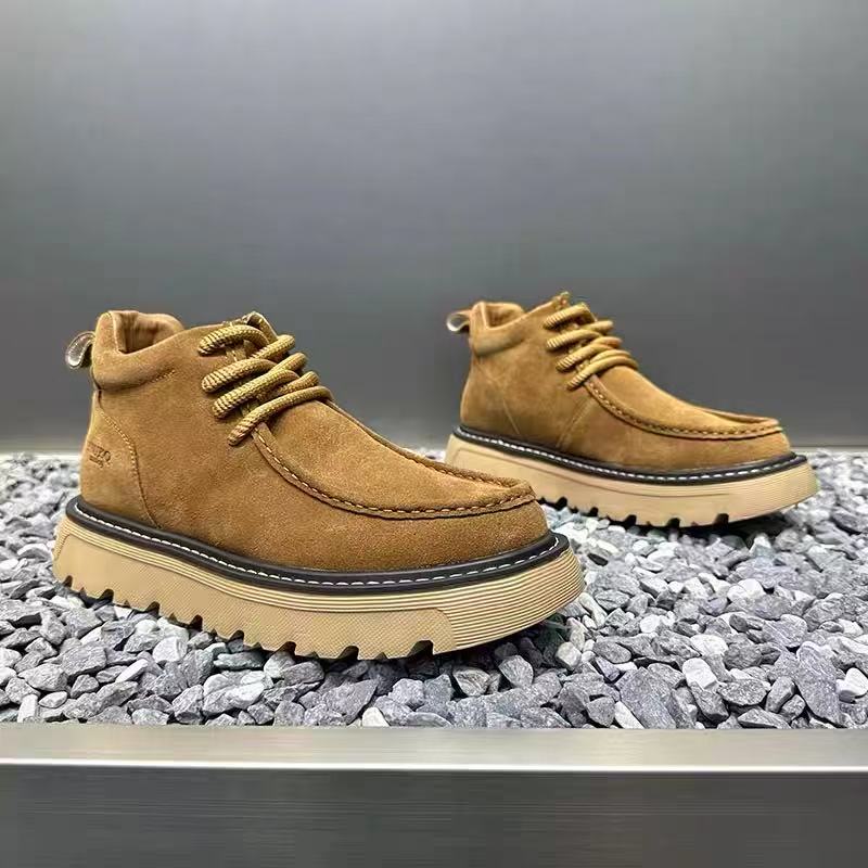 Autum Winter Men Platform Boot - Street Fashion Walking บทวิจารณ์และราคา