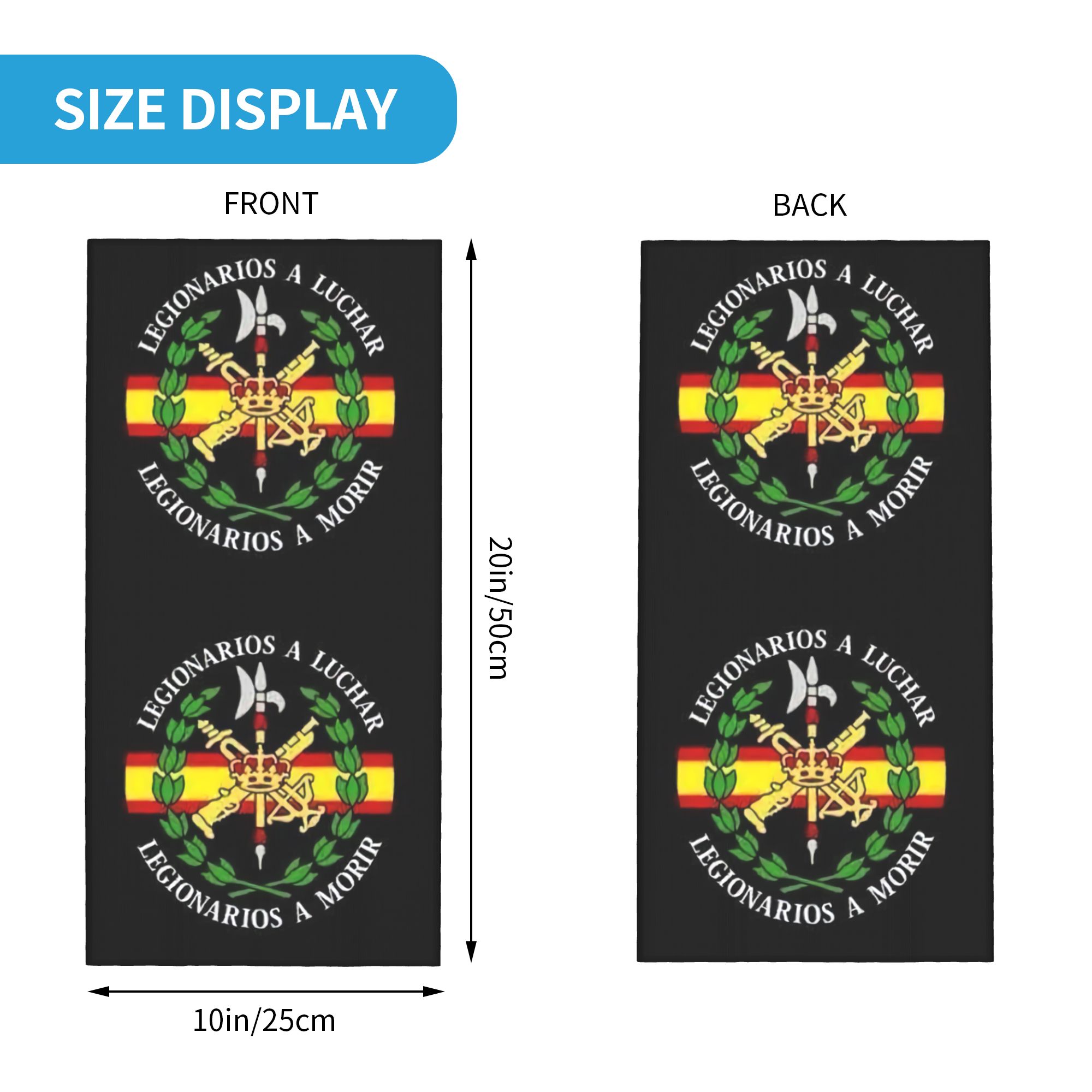 Custom Spanish Legion Bandana  - Balaclava Face Mask บทวิจารณ์และราคา