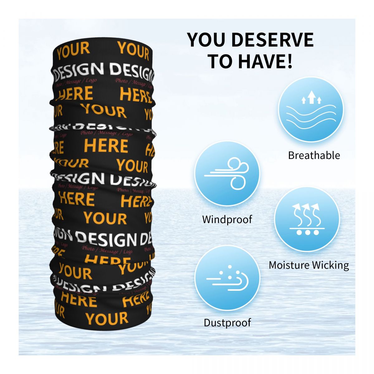 Custom Your Design Here Bandan - Balaclava Face Mask บทวิจารณ์และราคา