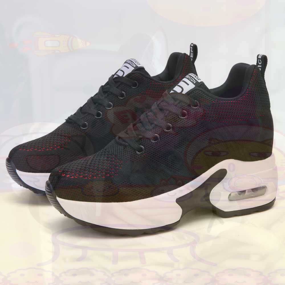 Red Size 36 Shoes Woman Tennis - Street Fashion Walking บทวิจารณ์และราคา