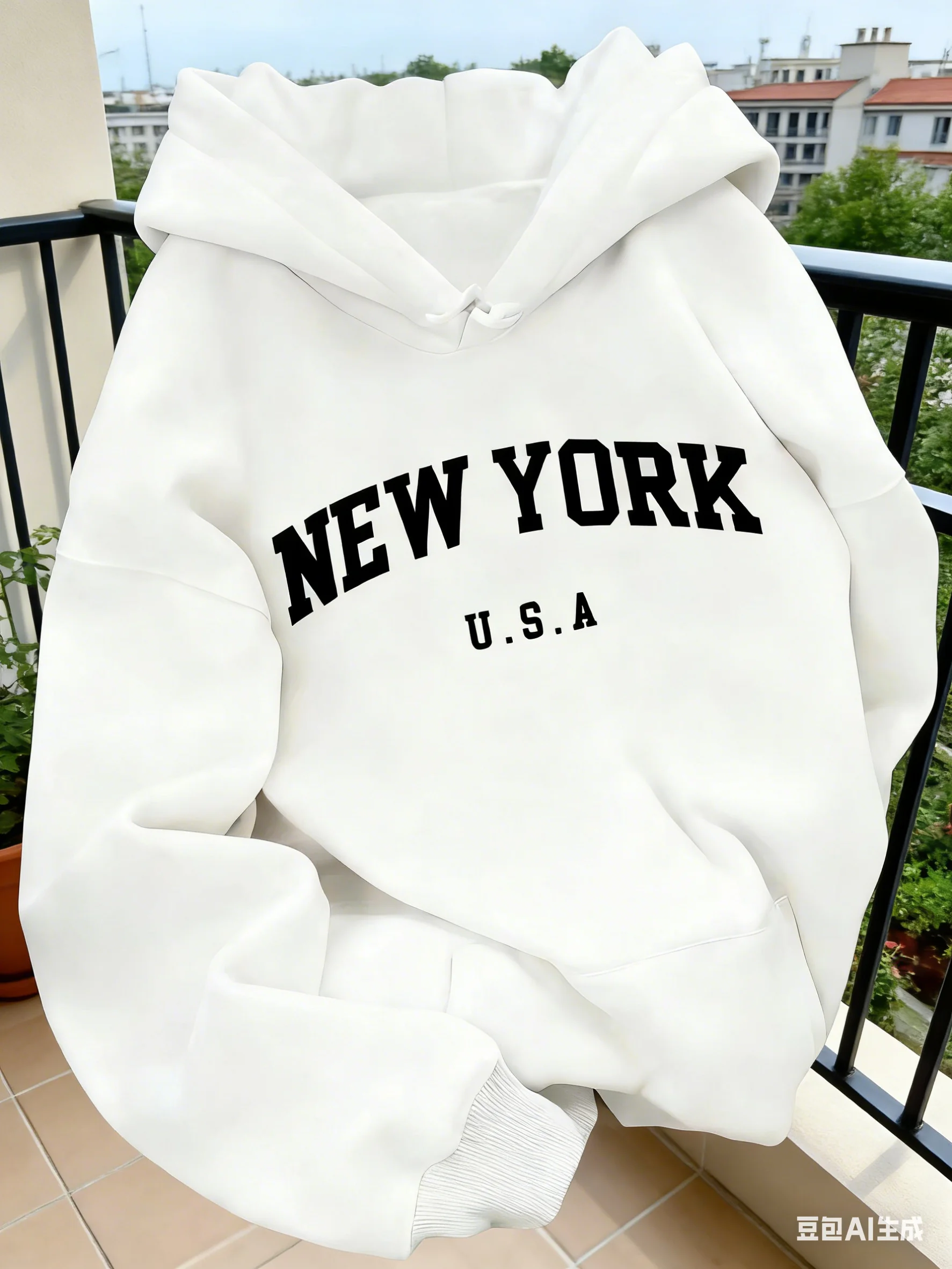 Hooded Sweat for Women Casual  - Street Style New York Fashion บทวิจารณ์และราคา