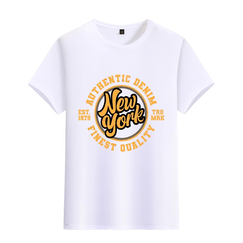 Men's Black Round-Neck Short-S - Street Style New York Fashion บทวิจารณ์และราคา