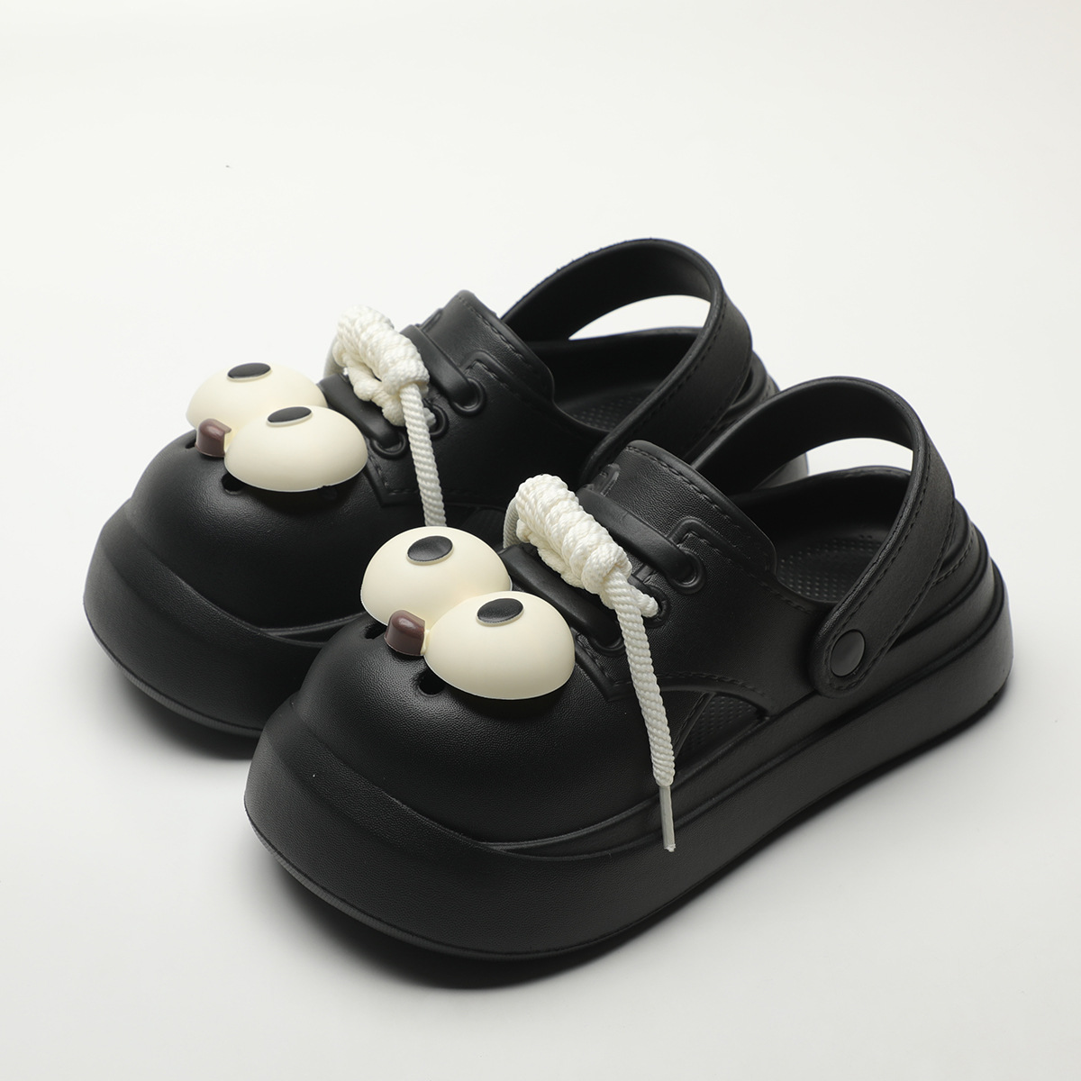 Cute DIY Big Eyes Fashion Clog - Girl Fashion Street บทวิจารณ์และราคา