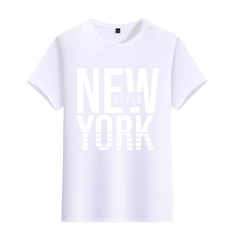 Men's Black Round-Neck Short-S - Street Style New York Fashion บทวิจารณ์และราคา