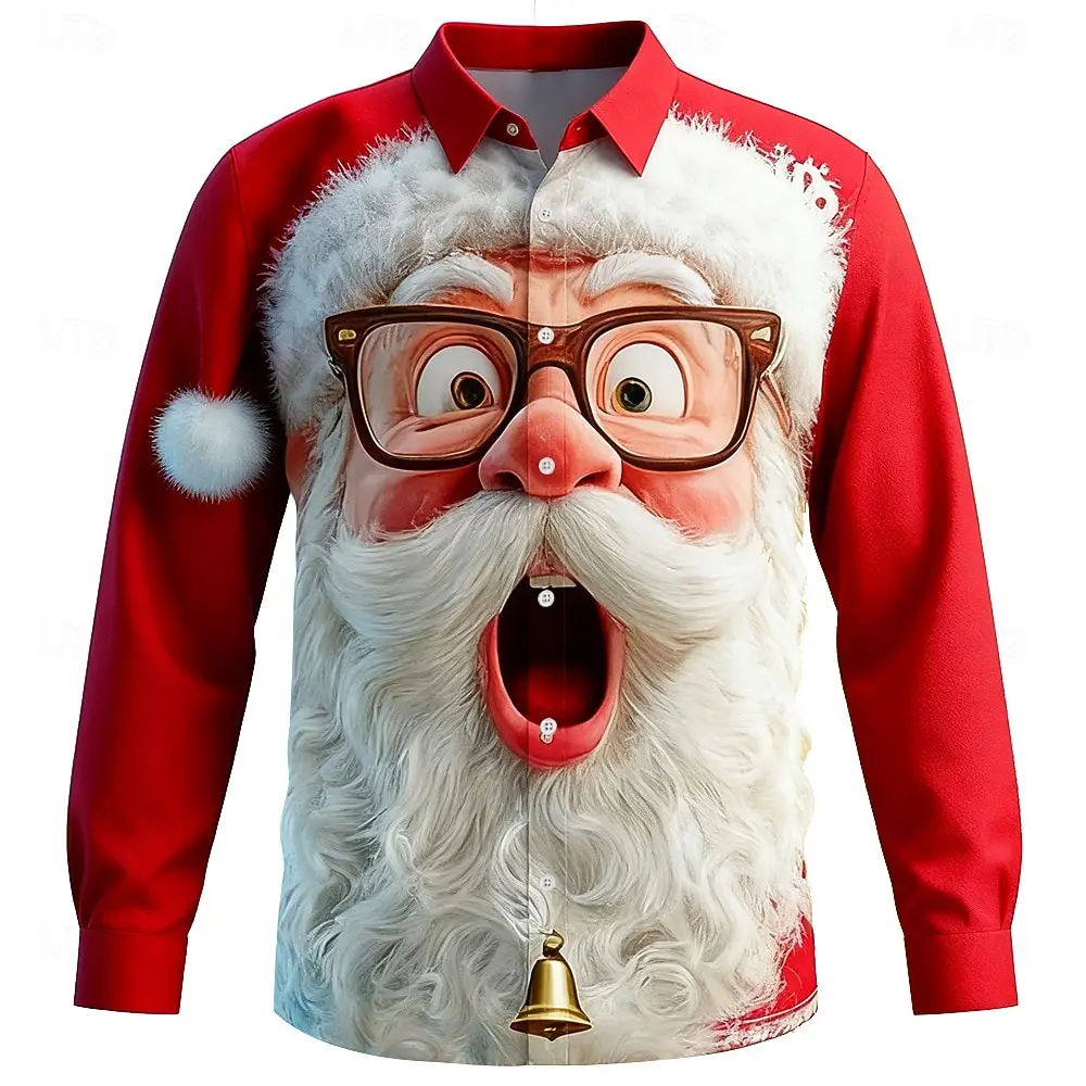 Christmas Men's 3D Graphic Lon - Street Fashion Fall 2025 บทวิจารณ์และราคา