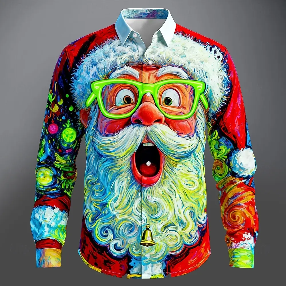 Christmas Men's 3D Graphic Lon - Street Fashion Fall 2025 บทวิจารณ์และราคา