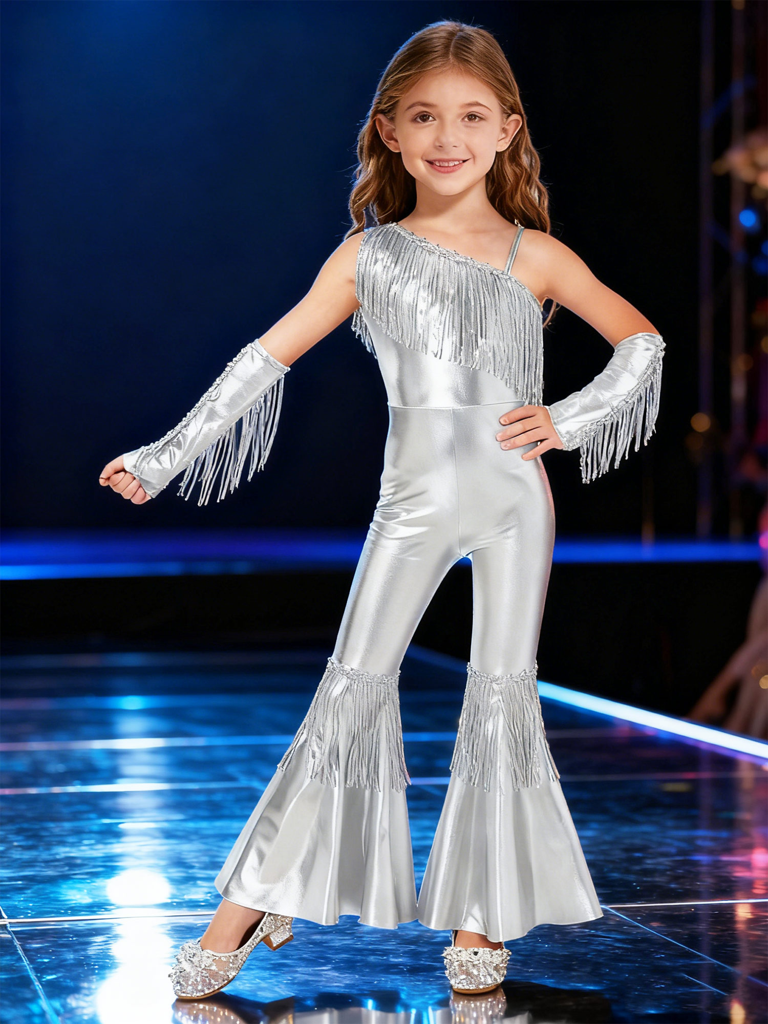 Girls Street Jazz Dance Costum - Girl Fashion Street บทวิจารณ์และราคา