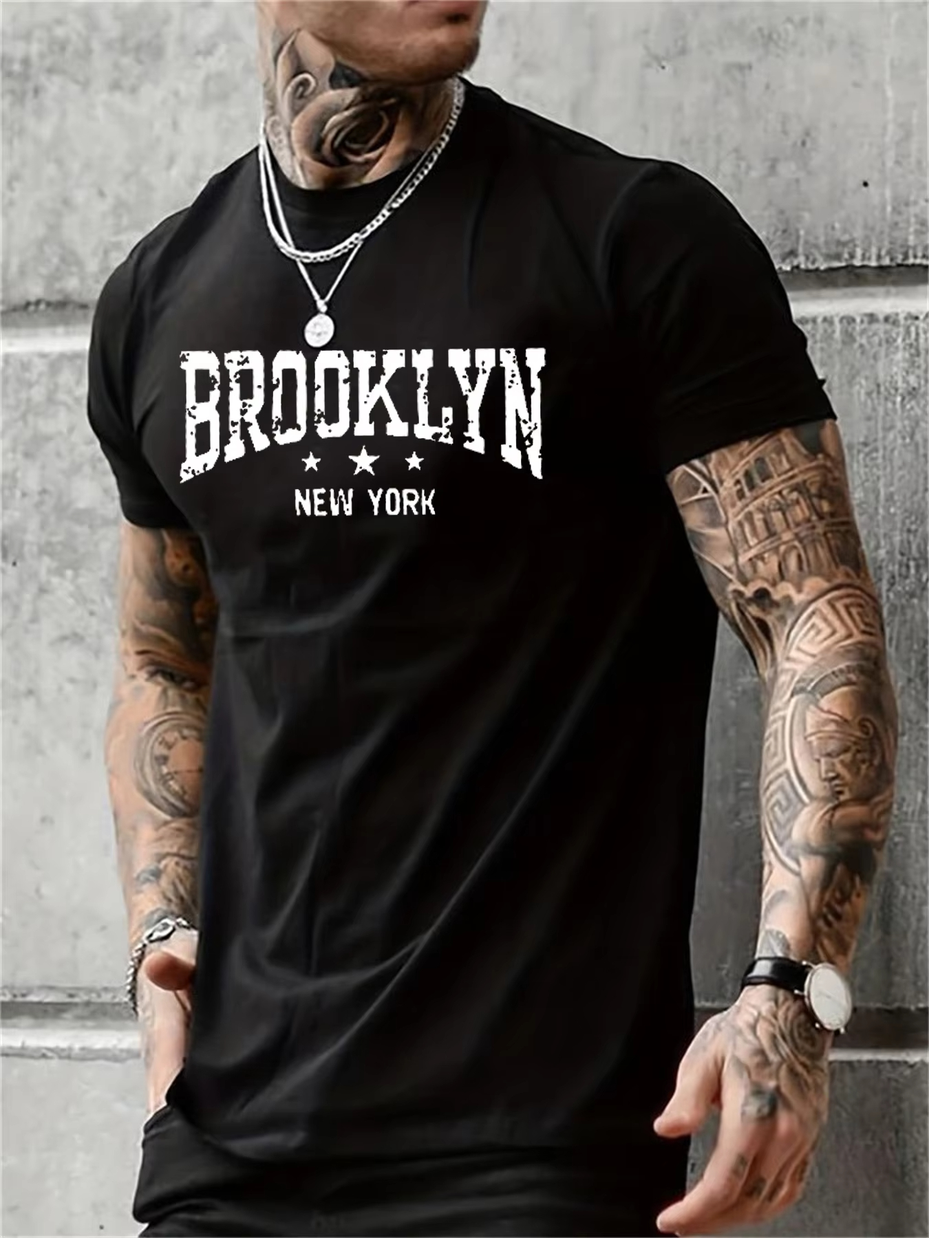 Brooklyn New York pure cotton  - Street Style New York Fashion บทวิจารณ์และราคา