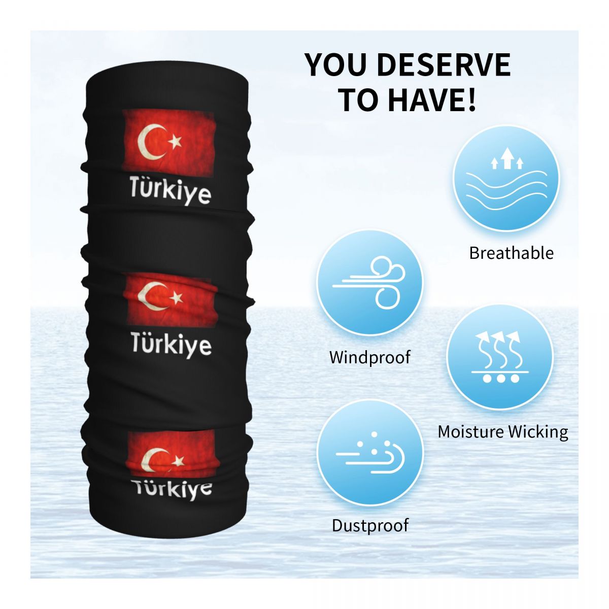 Turkiye Turkey Flag Gift Desig - Balaclava Face Mask บทวิจารณ์และราคา