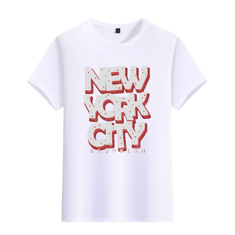 Men's Black Round-Neck Short-S - Street Style New York Fashion บทวิจารณ์และราคา