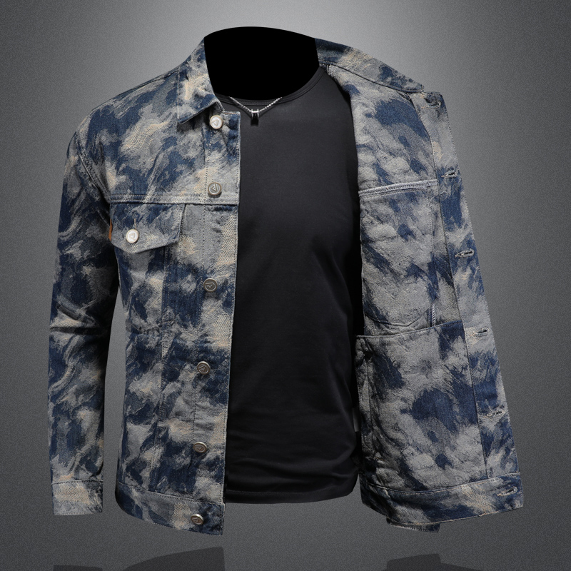 2025 Spring Vintage Denim Jack - Street Fashion Men 2025 บทวิจารณ์และราคา