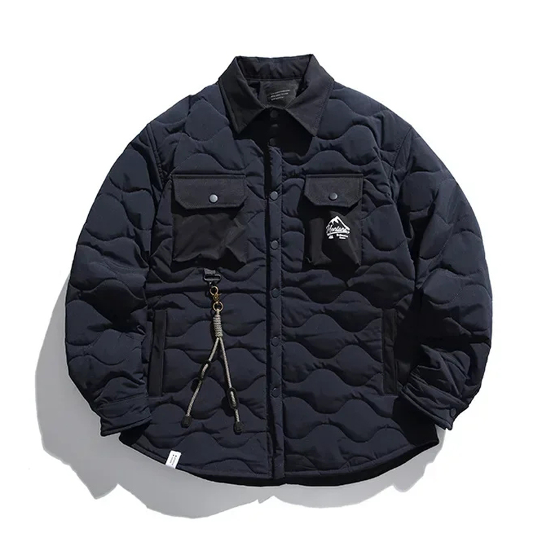 Vintage Cotton Jacket Men's Wi - Street Fashion Erkek บทวิจารณ์และราคา