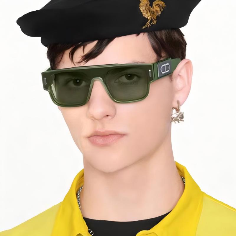 Trendy green square frame sung - Street Fashion China Models บทวิจารณ์และราคา