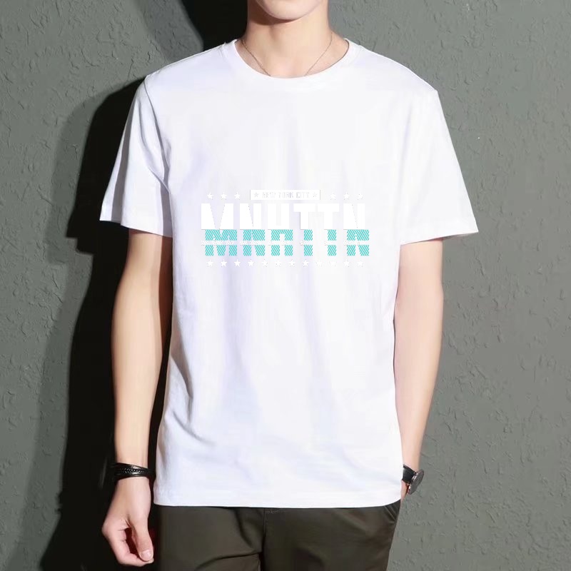 Men's Black Round-Neck Short-S - Street Style New York Fashion บทวิจารณ์และราคา