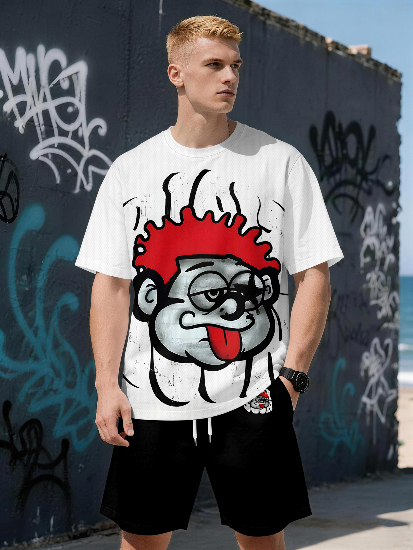 2026 Summer New Men's Short-Sl - Street Fashion Trends 2026 บทวิจารณ์และราคา