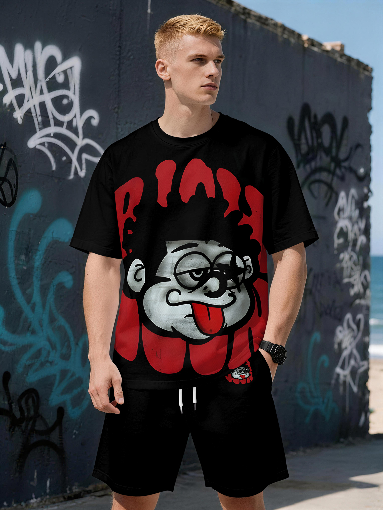 2026 Summer New Men's Short-Sl - Street Fashion Trends 2026 บทวิจารณ์และราคา