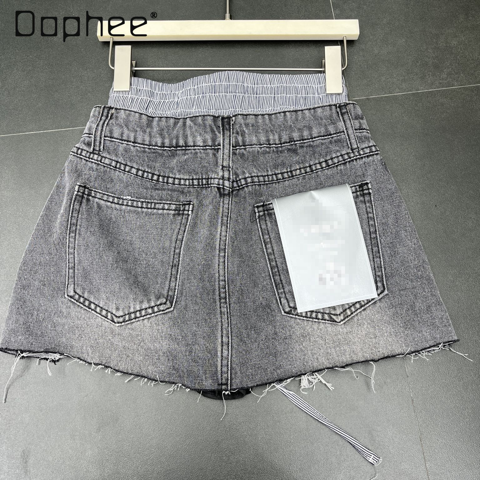 Street Retro Rough-edged Denim - Street Fashion In Korea บทวิจารณ์และราคา