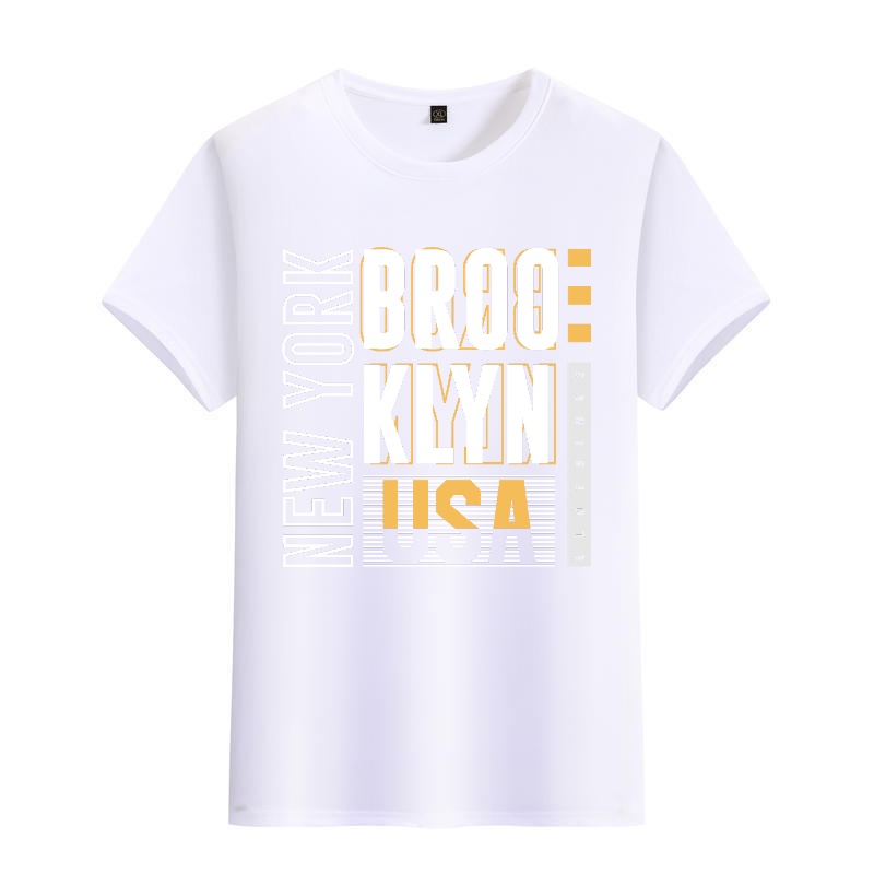 Men's Black Round-Neck Short-S - Street Style New York Fashion บทวิจารณ์และราคา