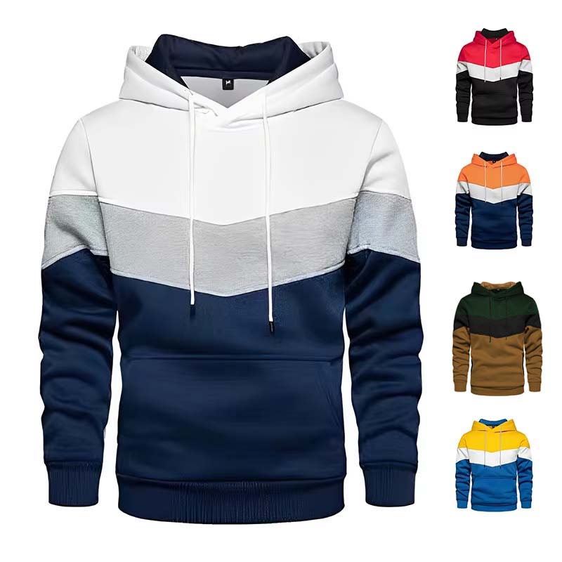 2025 New Men's Patchwork Hoodi - Street Fashion Fall 2025 บทวิจารณ์และราคา