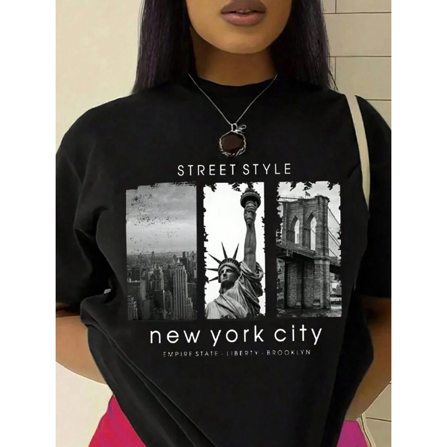 【New style】 Pattern Printed Sh - Street Style New York Fashion บทวิจารณ์และราคา