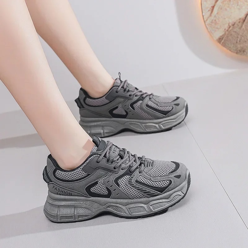2026 New Women Chunky Sneaker  - Street Fashion Ladies บทวิจารณ์และราคา