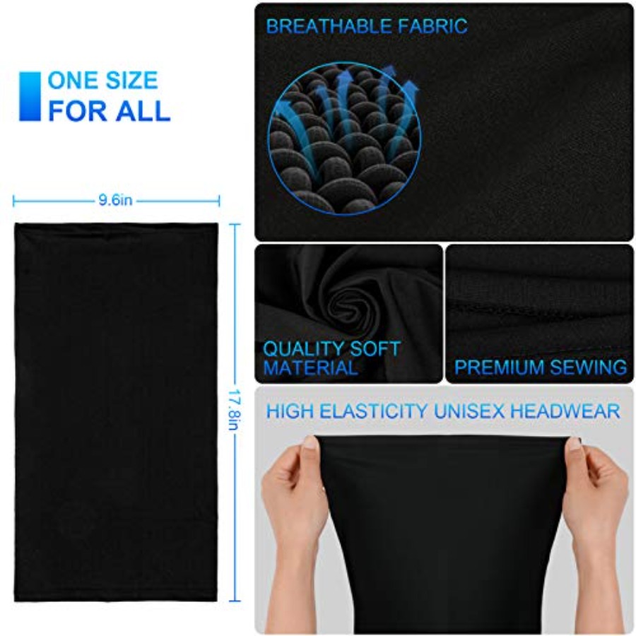 4 Pack Neck Gaiter Face Mask:B - Balaclava Face Mask บทวิจารณ์และราคา