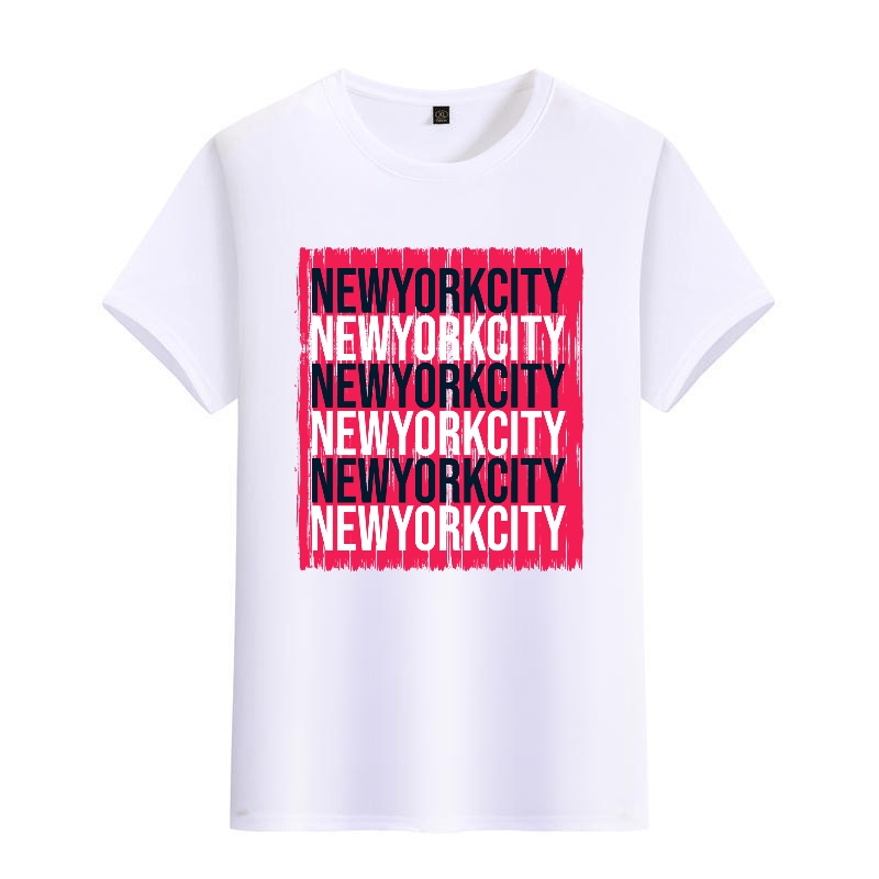 Men's Black Round-Neck Short-S - Street Style New York Fashion บทวิจารณ์และราคา