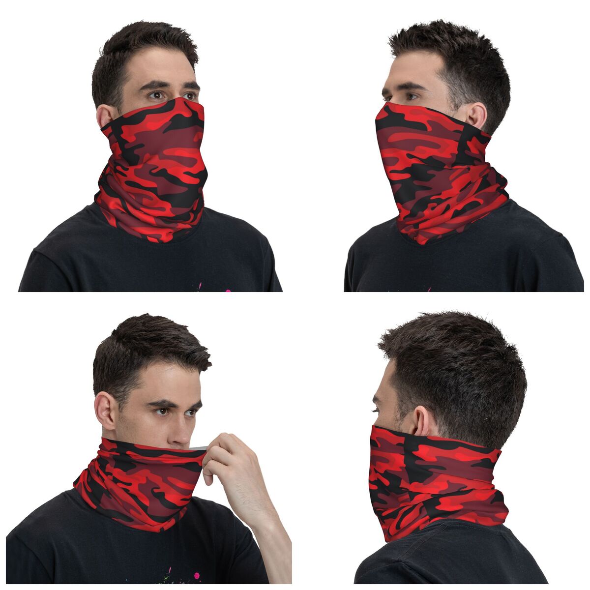 Militaryy Red Camouflage Banda - Balaclava Face Mask บทวิจารณ์และราคา